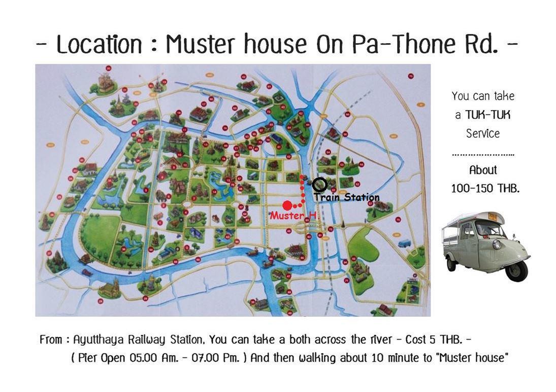 Muster Guesthouse Phra Nakhon Si Ayutthaya Exterior foto